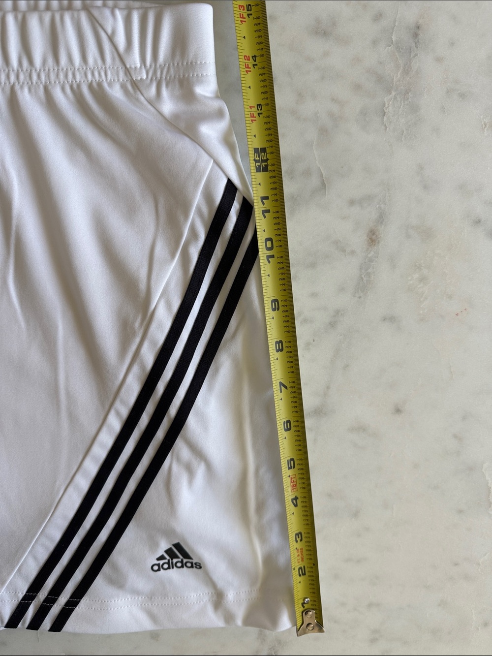 adidas White Skort with Black Stripe Detail - Picture 4 of 5